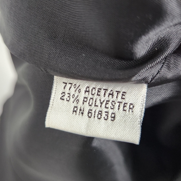 Rickie Freeman Teri Jon Black Ruffled Sheath Dress Size 8 - Picture 10 of 11